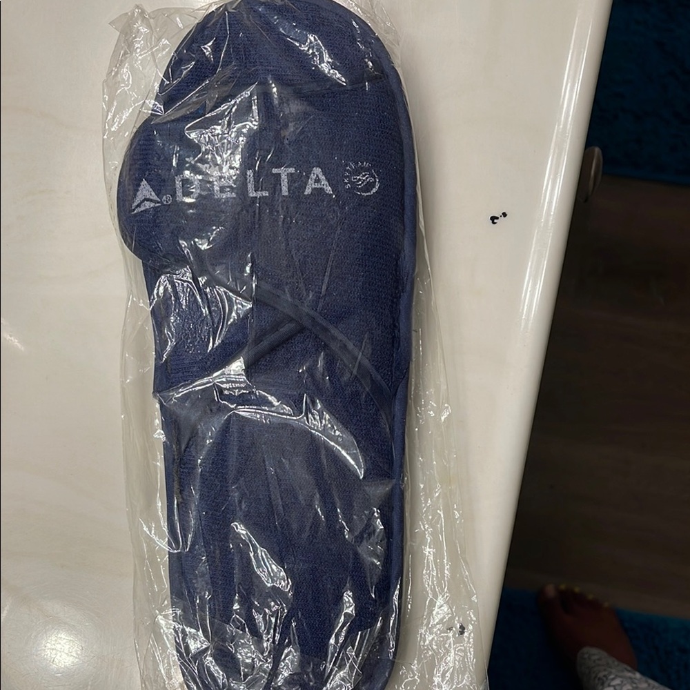 Delta Navy Travel Slippers